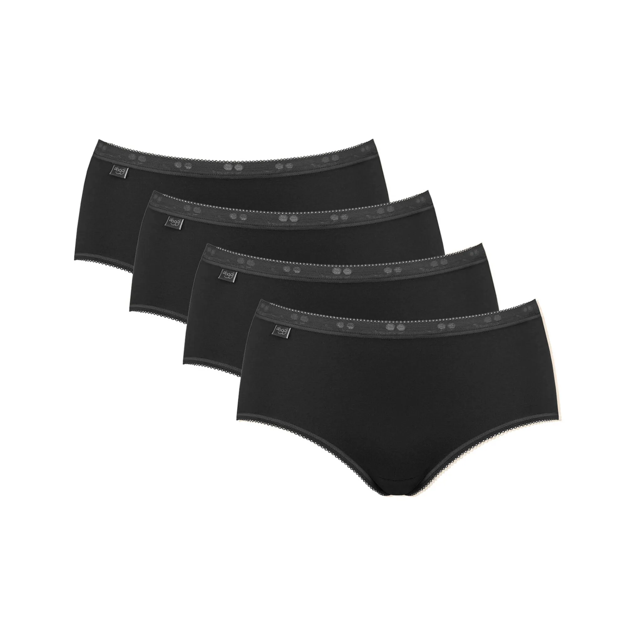 Slip En Shorty<Sloggi Midislip Basic+ - 3+1 GRATIS (1) zwart