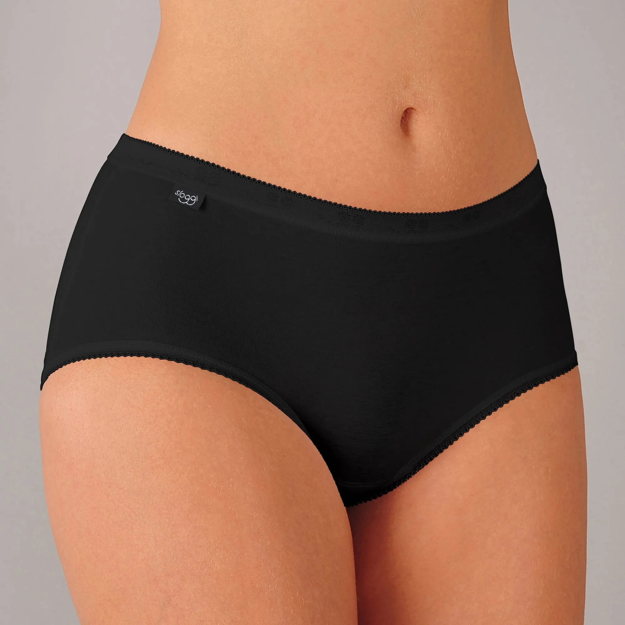Slip En Shorty<Sloggi Midislip Basic - set van 3 zwart