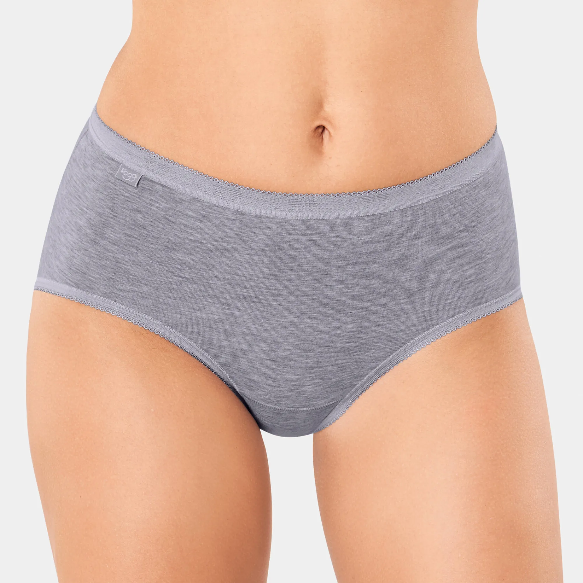 Slip En Shorty<Sloggi Midislip Basic - set van 3 chiné grijs
