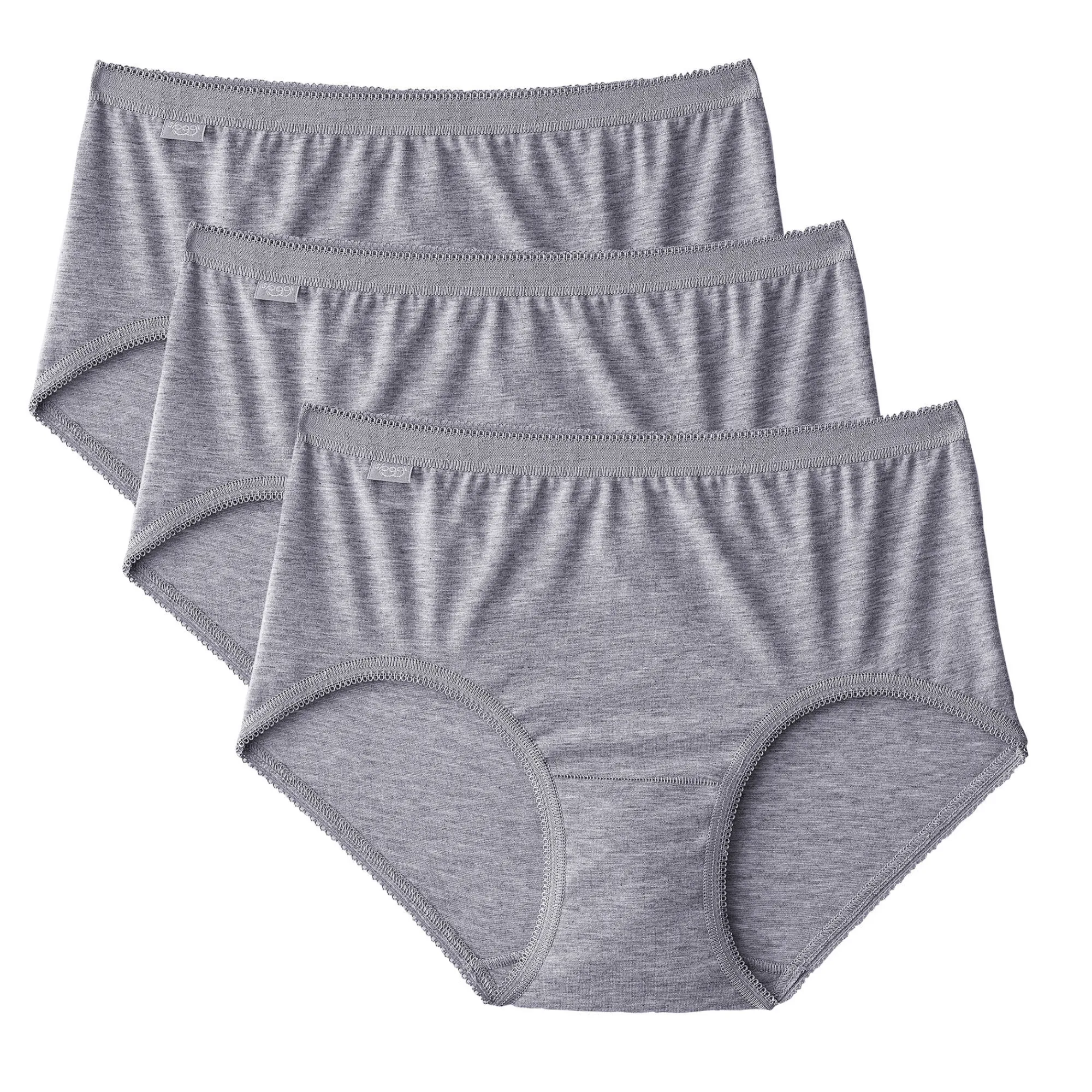 Slip En Shorty<Sloggi Midislip Basic - set van 3 chiné grijs