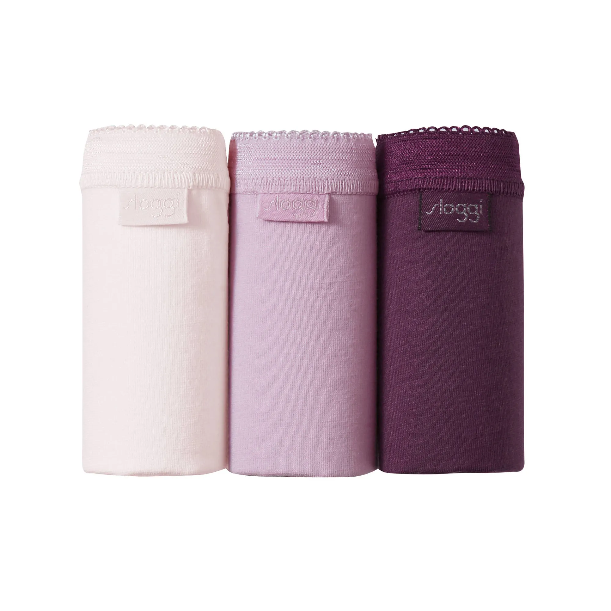 Slip En Shorty<Sloggi Midislip Basic - set van 3 pruim
