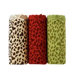 Slip En Shorty<Blancheporte Midislip in stretchkatoen - set van 3 bordeaux + bruin + groen
