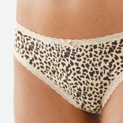 Slip En Shorty<Blancheporte Midislip in stretchkatoen - set van 3 bordeaux + bruin + groen