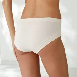 Slip En Shorty<Blancheporte Midislip in stretchkatoen zonder elastieken - set van 2 nude + perzik