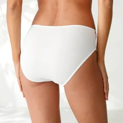 Slip En Shorty<Blancheporte Midislip met hoge taille en kanten tailleband in microvezel - set van 3 neutraal