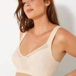 Beha<Blancheporte Minimiserbeha, - zonder beugels huidkleur