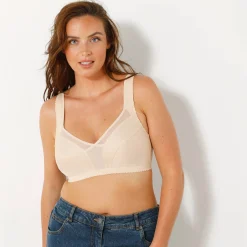 Beha<Blancheporte Minimiserbeha, - zonder beugels huidkleur