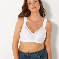 Beha<Blancheporte Minimiserbeha, - zonder beugels wit