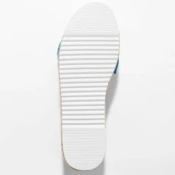 Sandalen En Espadrilles|Schoenen<Blancheporte Mocassins in espadrillestijl met strik en koordzool hemelsblauw