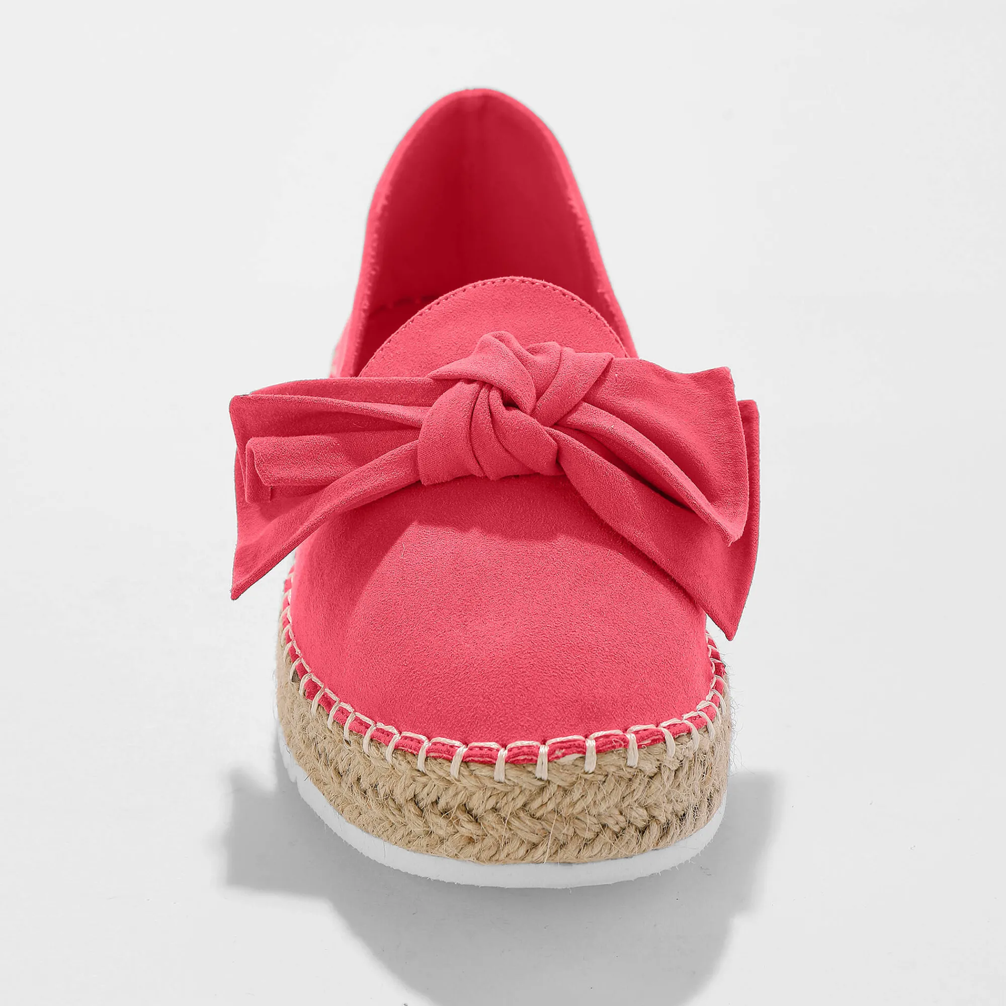 Sandalen En Espadrilles|Schoenen<Blancheporte Mocassins in espadrillestijl met strik en koordzool koraal