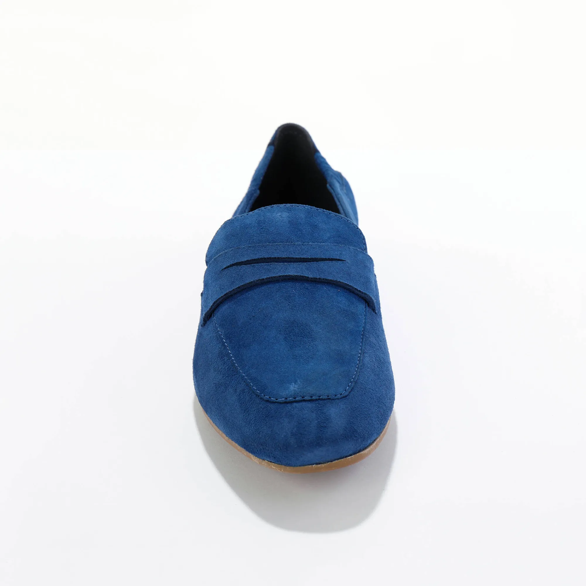 Derby's En Mocassins|Schoenen<Blancheporte Mocassins in splitleer blauw