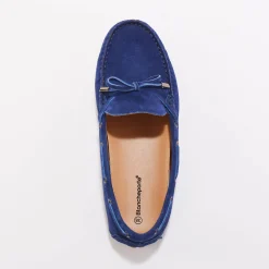 Derby's En Mocassins|Schoenen<Blancheporte Mocassins in ultrasoepel leer met veters blauw