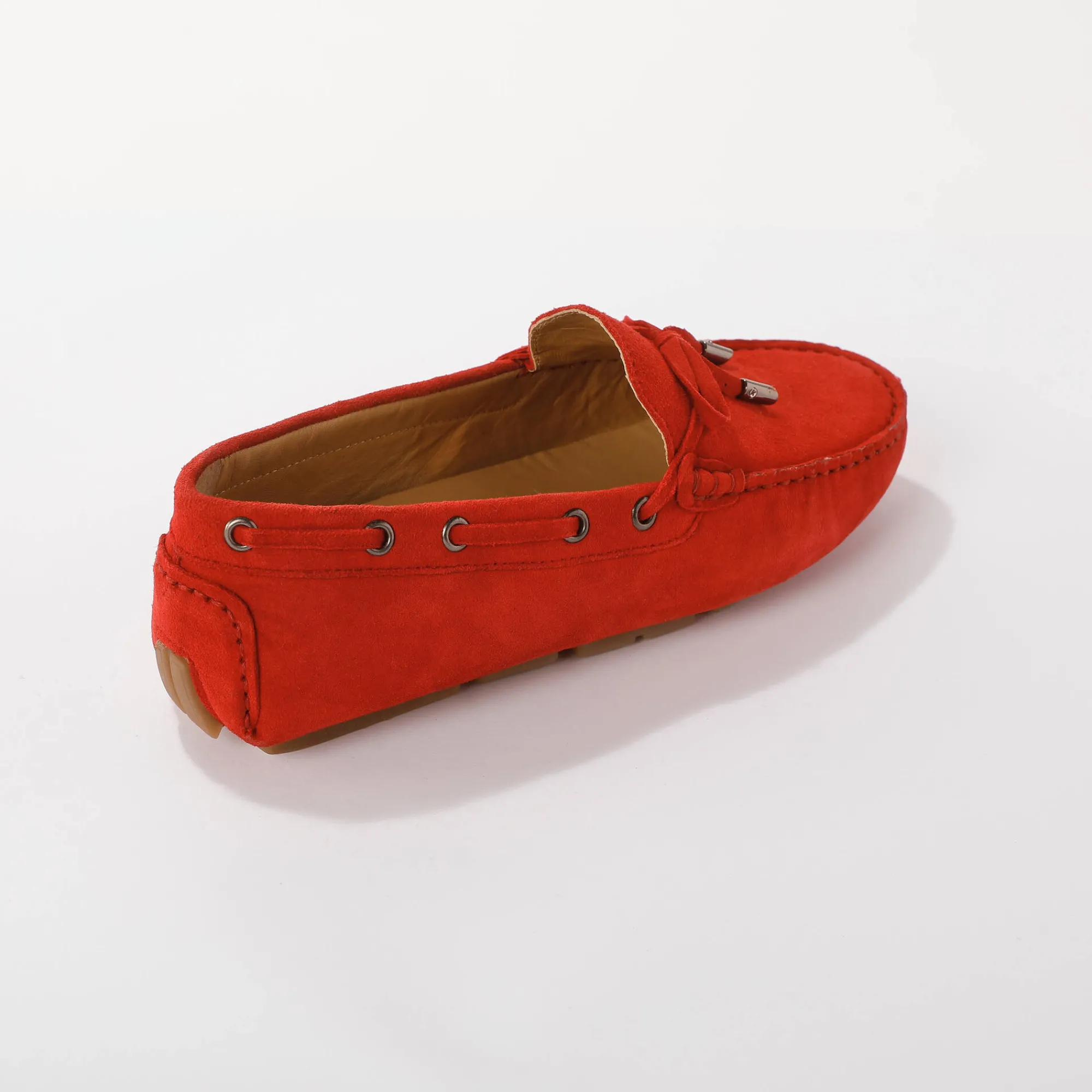 Derby's En Mocassins|Schoenen<Blancheporte Mocassins in ultrasoepel leer met veters rood