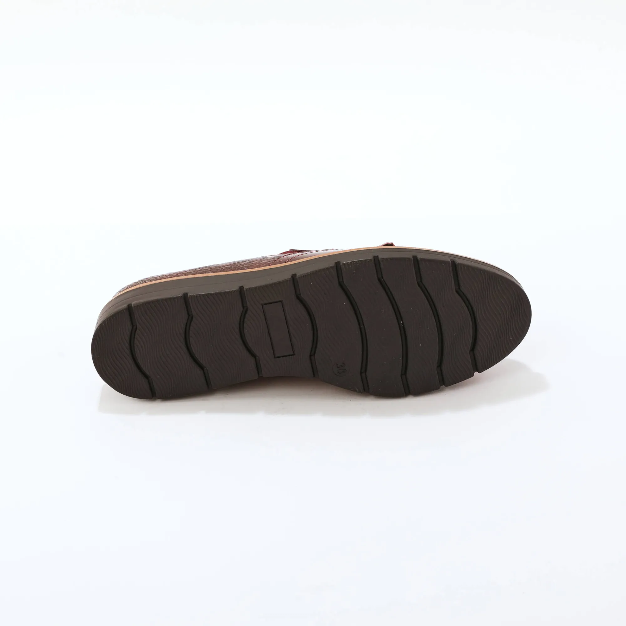 Derby's En Mocassins|Schoenen<Blancheporte Mocassins met pompons en franjes bordeaux