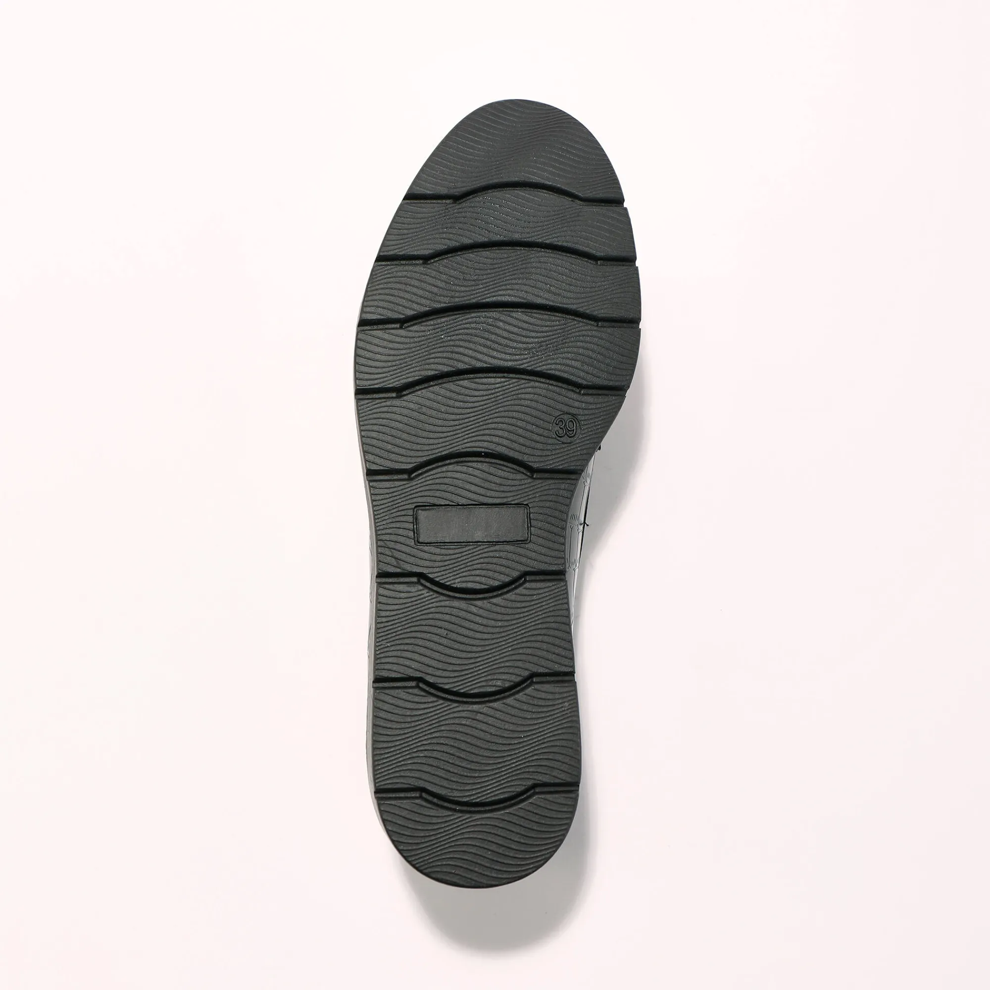 Feestelijke Schoenen|Derby's En Mocassins<Blancheporte Mocassins met sleehak - gelakt kroko-effect zwart