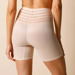 Body En Panty<Blancheporte Modellerend pantybroekje in tricot en tule - intense steun huidkleur