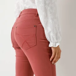 Broek<Blancheporte Modellerende broek met 5 zakken terracotta