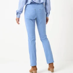 Broek<Blancheporte Modellerende broek met 5 zakken grijsblauw