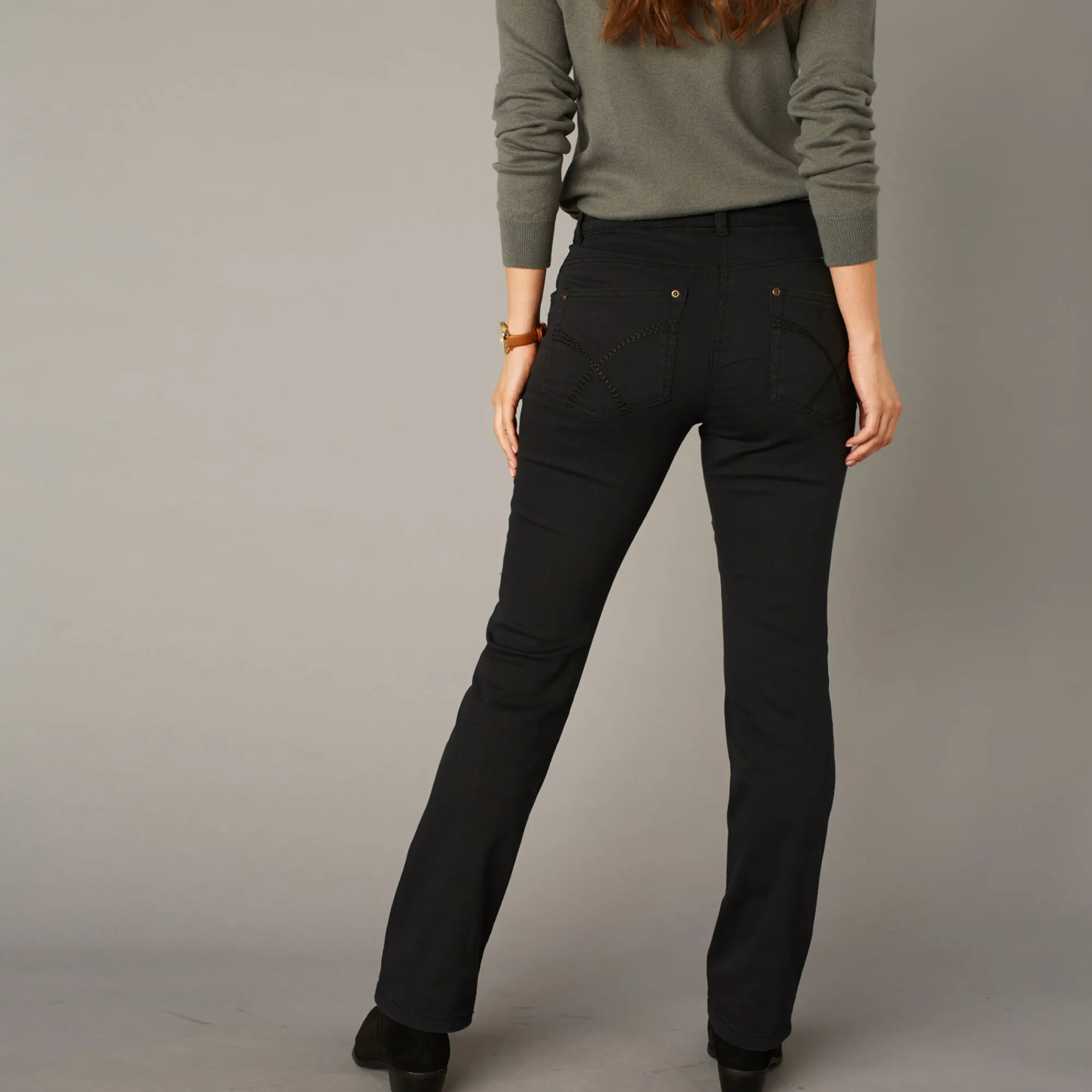 Broek<Blancheporte Modellerende broek met 5 zakken zwart