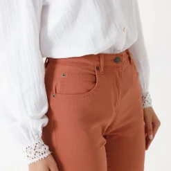 Broek<Blancheporte Modellerende broek met 5 zakken karamel
