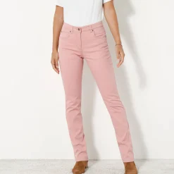 Broek<Blancheporte Modellerende broek met 5 zakken rozenhout