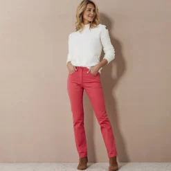Broek<Blancheporte Modellerende broek met 5 zakken rood