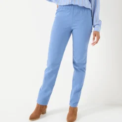 Broek<Blancheporte Modellerende broek met 'platte buik' effect en elastische taille grijsblauw