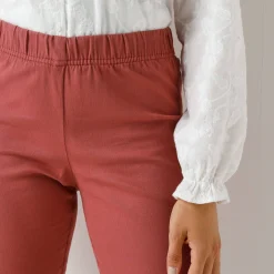 Broek<Blancheporte Modellerende broek met 'platte buik' effect en elastische taille terracotta