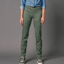 Broek<Blancheporte Modellerende broek met 'platte buik' effect en elastische taille mosgroen