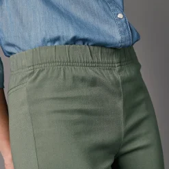 Broek<Blancheporte Modellerende broek met 'platte buik' effect en elastische taille mosgroen
