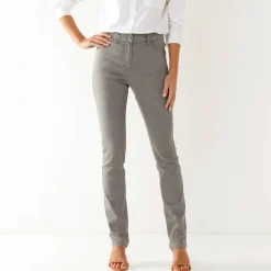 Jeans<Blancheporte Modellerende jeans met 5 zakken grijs