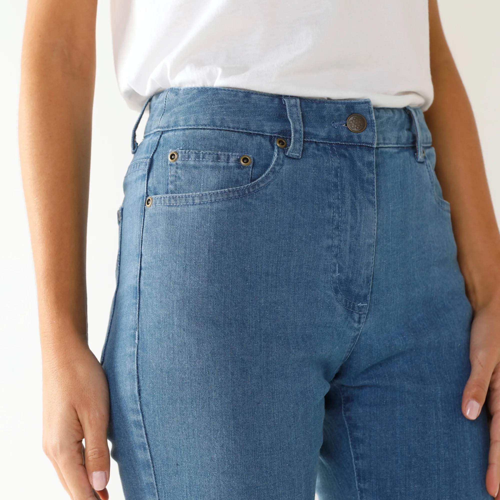 Jeans<Blancheporte Modellerende jeans met 5 zakken bleached