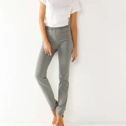 Jeans<Blancheporte Modellerende jeans met 'platte buik' effect en elastische taille grijs