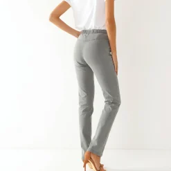 Jeans<Blancheporte Modellerende jeans met 'platte buik' effect en elastische taille grijs