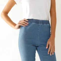 Jeans<Blancheporte Modellerende jeans met 'platte buik' effect en elastische taille bleached