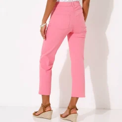 Broek<Blancheporte Modellerende rechte 7/8-broek, corrigerende versteviging roze