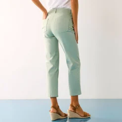 Broek<Blancheporte Modellerende rechte 7/8-broek, corrigerende versteviging grijsgroen