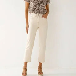 Broek<Blancheporte Modellerende rechte 7/8-broek, corrigerende versteviging ecru