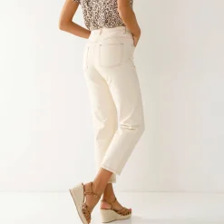 Broek<Blancheporte Modellerende rechte 7/8-broek, corrigerende versteviging ecru