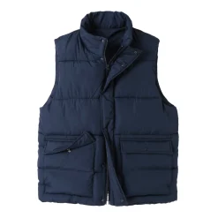 Mantel En Jas<Blancheporte Mouwloos en gematelasseerd donsjack met rits marine