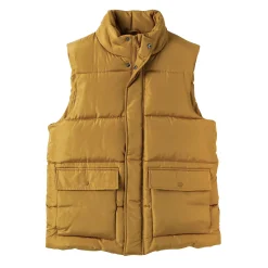Mantel En Jas<Blancheporte Mouwloos en gematelasseerd donsjack met rits karamel