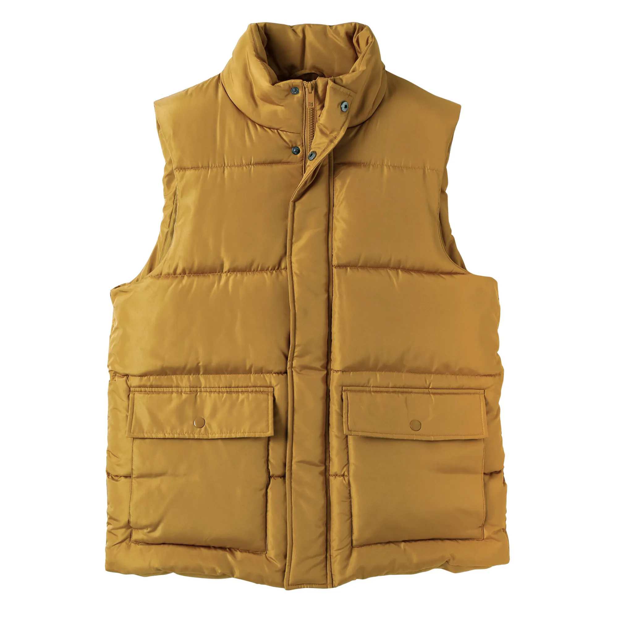 Mantel En Jas<Blancheporte Mouwloos en gematelasseerd donsjack met rits karamel