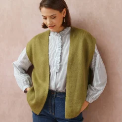 Trui En Vest<Blancheporte Mouwloos vest olijfgroen