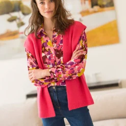 Trui En Vest<Blancheporte Mouwloos vest roze