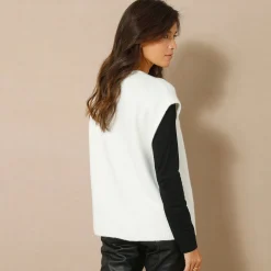 Trui En Vest<Blancheporte Mouwloos vest ecru