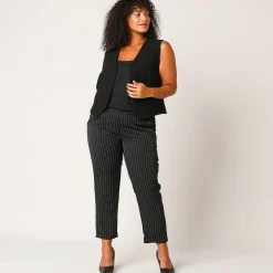 Jas En Mantel<Blancheporte Mouwloos vest, effen zwart