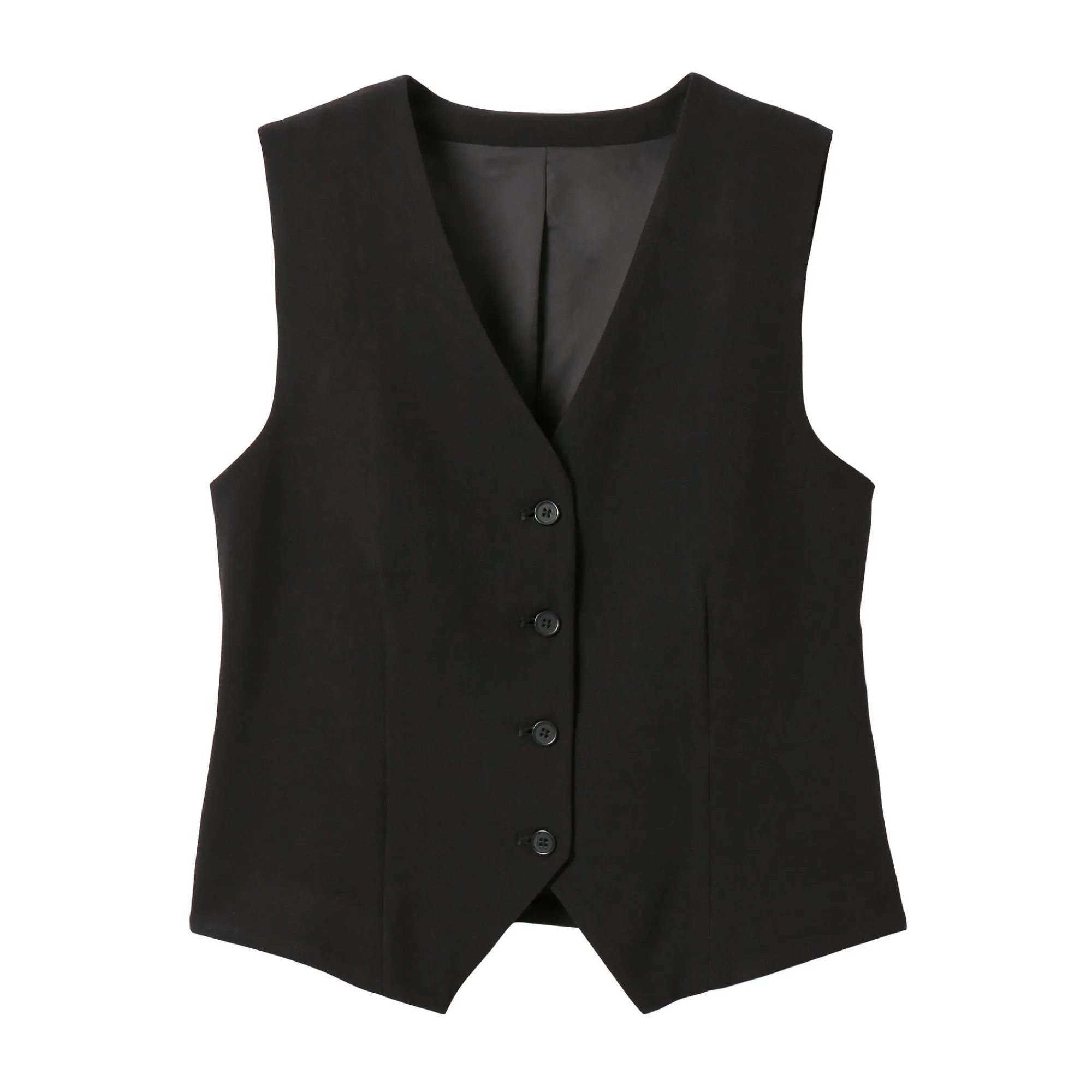Jas En Mantel<Blancheporte Mouwloos vest, effen zwart
