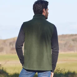 Sweater|Trui En Vest<Blancheporte Mouwloze blouson met rits, in fleece kaki