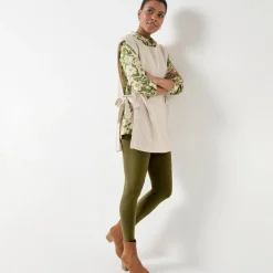 Trui En Vest<Blancheporte Mouwloze tuniektrui, patenttricot met zachte touch chiné beige