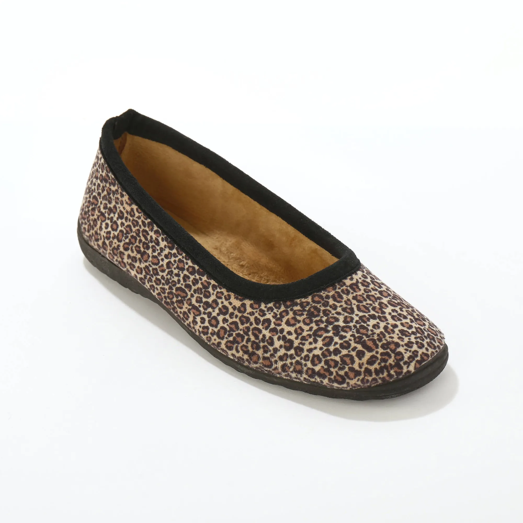 Sloffen|Sloffen<Blancheporte Muiltjes in ballerinastijl, luipaardprint bruin